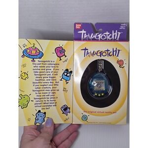 1997 Bandai Tamagotchi Original Clear Blue New Sealed Vintage NIB Millenial